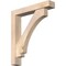 Ekena Millwork Imperial Block Smooth Bracket w/ Offset Brace, Douglas Fir, 5 1/2"W x 30"D x 34"H BKT0604X30X34IMP05SDF - alternate 1